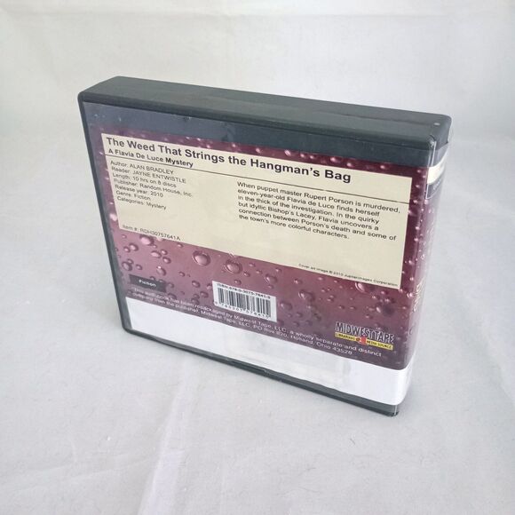 The Weed That Strings The Hangman's Bag  Audiobook CD Set Ex-Library - Picture 2 of 4